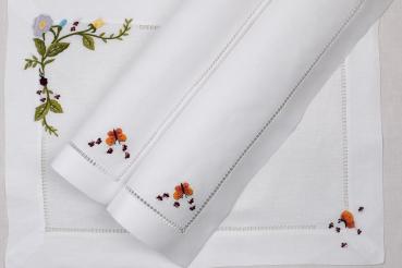 ERI Textiles - Blumenwiese mit Hohlsaum